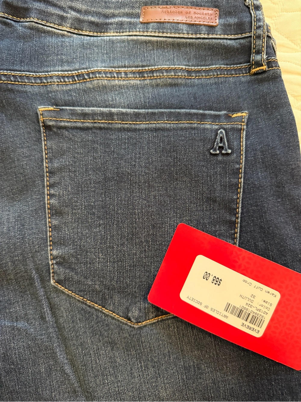 Evereve Women's Dark Blue Skinny Jeans
